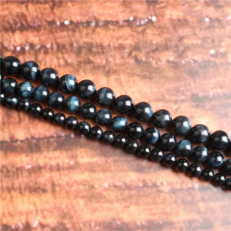 

Fashion jewelry 4/6/8/10 / 12mm Blue tiger, suitable for making jewelry DIY bracelet necklace