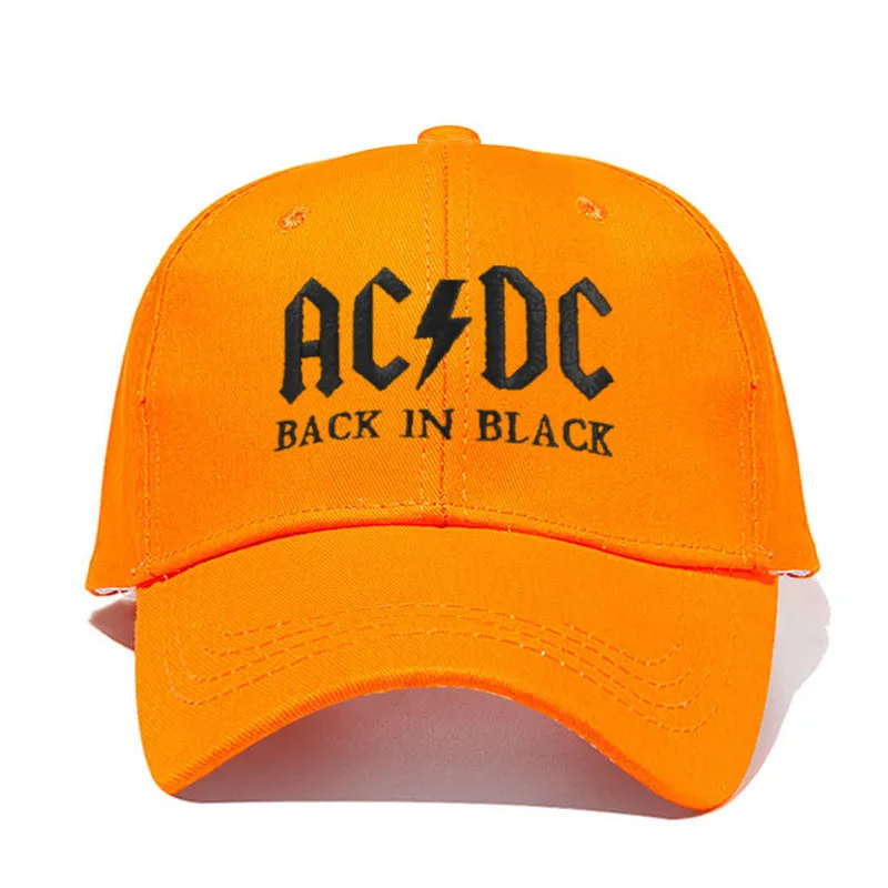Новинка, бейсболка с полосами AC/DC, кепка в стиле рок, хип-хоп, Мужская бейсболка acdc, Кепка с вышитыми буквами, Повседневная шляпа для диджея, рок, папы, Прямая поставка