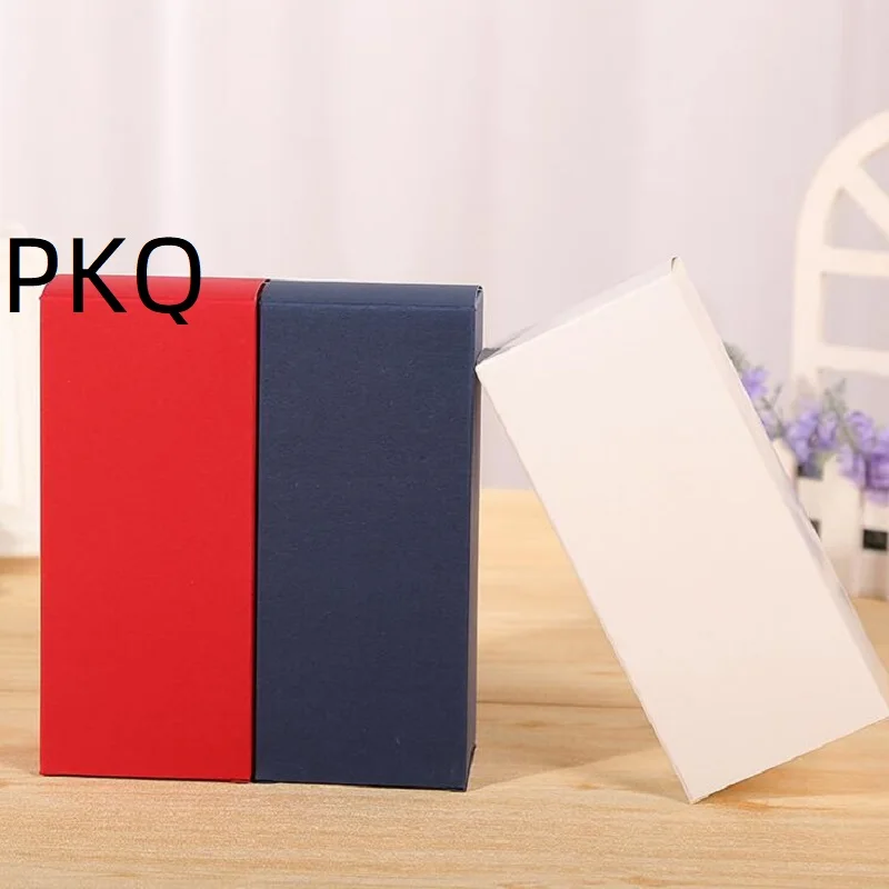 

50 шт., маленькая милая Подарочная коробка из крафт-бумаги