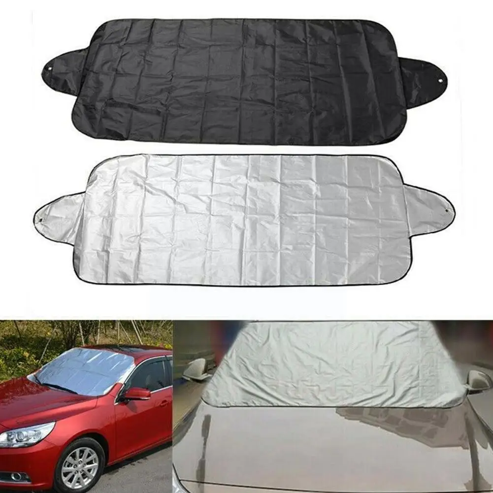 

Car Windshield Cover Car Visor Screen Sun Shade Cover Protector Front Rear Cover Ice Auto Windshield Protection Sunshade Sn Q3S6