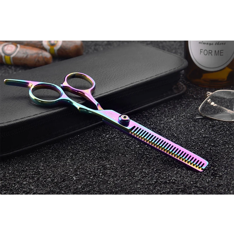 

Professional 6inch Multicolor Stainless Steel Hairdressing Scissors Haircut Cutting Shears Cut Thinning Barber Makas Scissors