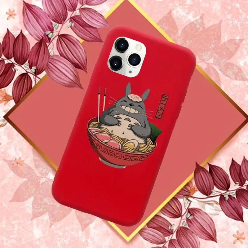 

Cartoon Studio Ghibli Totoro Phone Case Candy Color for iPhone 11 12 mini pro XS MAX 8 7 6 6S Plus X SE 2020 XR