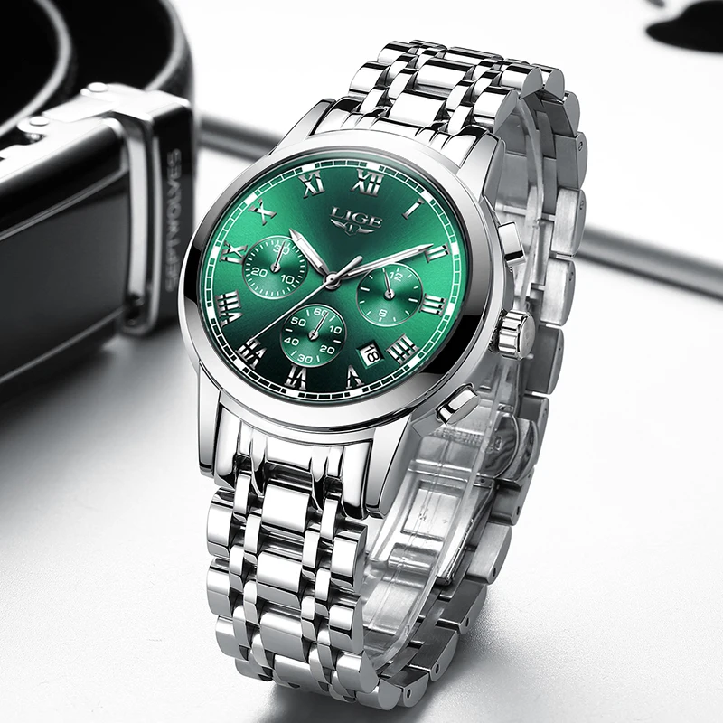

2020 LIGE New Watches Men Luxury Brand Chronograph Male Sports Watches Waterproof Full Steel Quartz Mens Watch Relogio Masculino