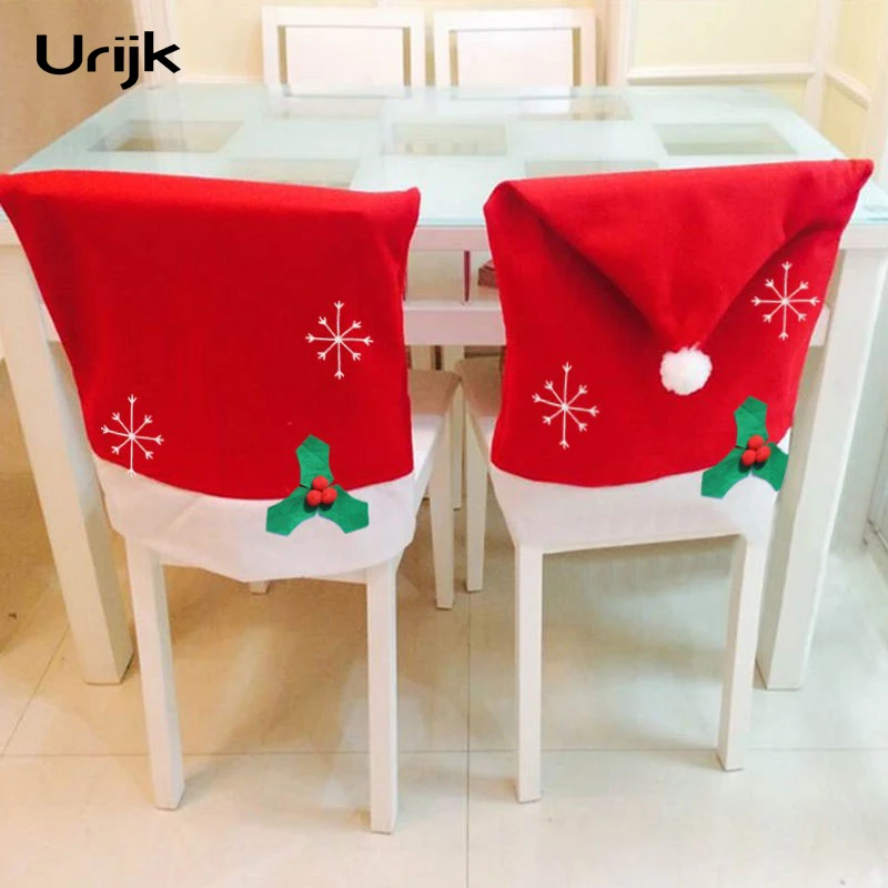 1 пижамный комплект на Рождество из двух частей чехлы для стульев Санта Клаус с