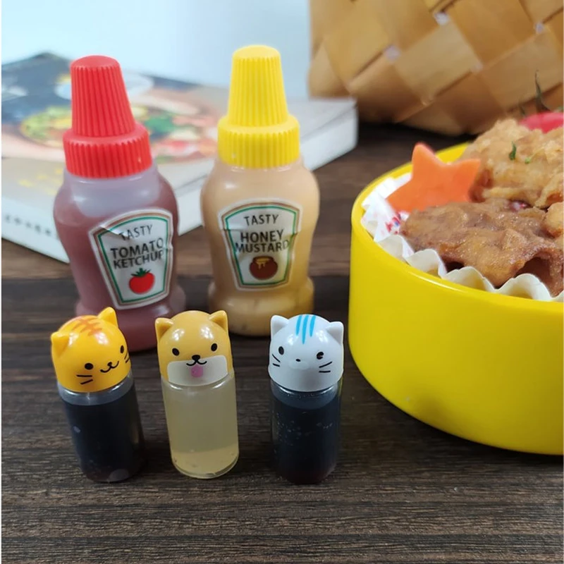 Мини бутылка для приправ и соуса 2 шт./3 шт. портативная салата из томатов кетчупа