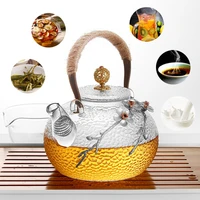 750930ml creative boutique japanese thicken heat resistant glass tea pot home flower teapot office kettle gift collection