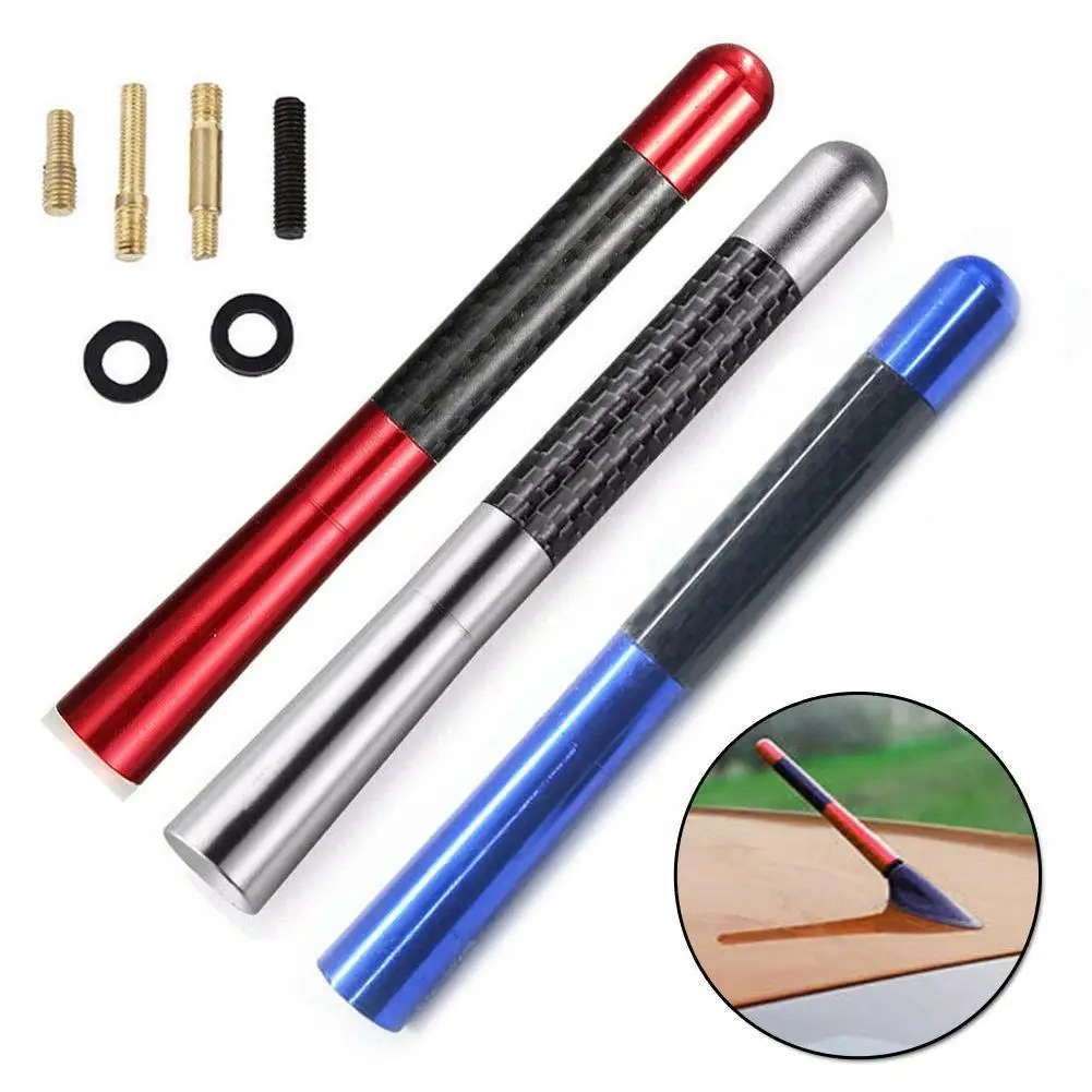 Универсальная алюминиевая короткая Автомобильная радиоантенна из углеродного