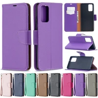 fashion solid color flip leather phone cases for samsung galaxy note 20 ultra 10 pro with card slot shockproof cover coque capa
