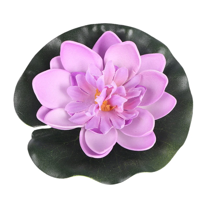 10cm 5PCS 1 шт., 1 шт., Заводские цветы, растения, водяная Лилия, искусственный плавающий Лотос, сад, искусственный букет для украшения свадьбы - Цвет: 10cm 5PCS