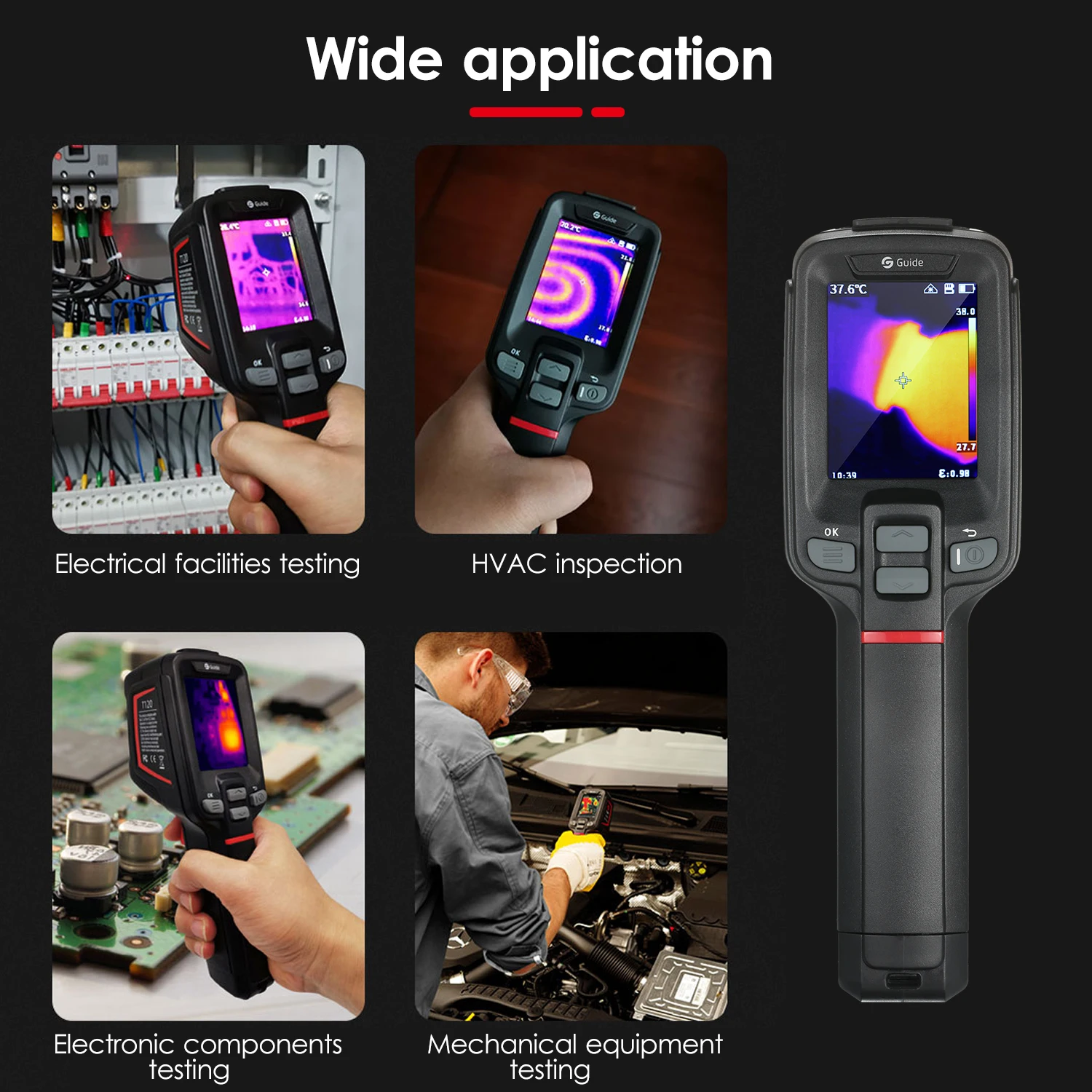 

20~400 T120 Thermal Imager Infrared Thermal Imaging Camera Handheld Industrial Infrared Camera Thermographic Camera