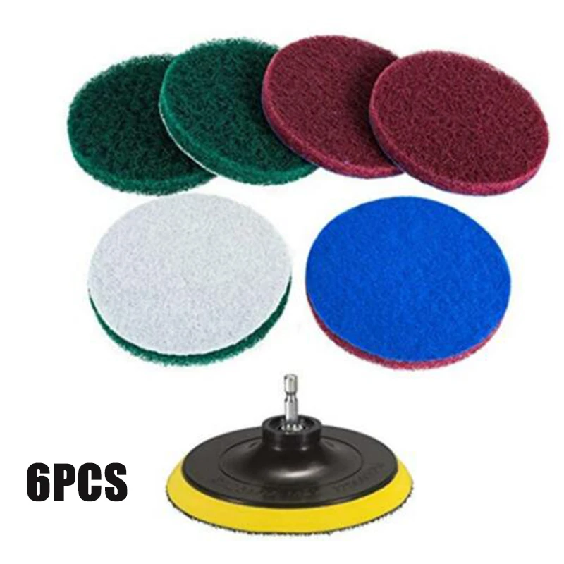 

6x Tile Grout Power Scrubber Cleaning Drill Brush Tub Cleaner Combo Scrub Set V1
