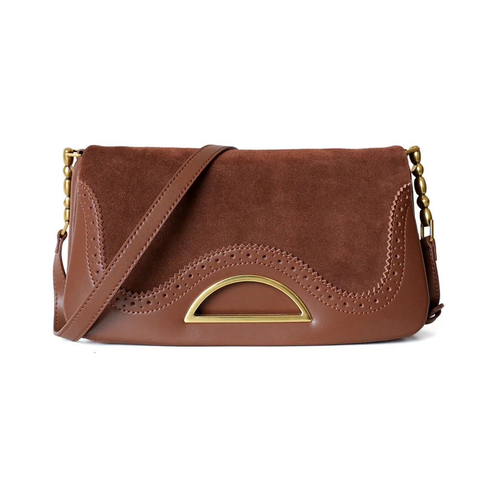 

Retro Cowhide Ladies Single Shoulder Bag Hand Bag Woman Brand Luxury 2020 Soft Leather Women's Handbags