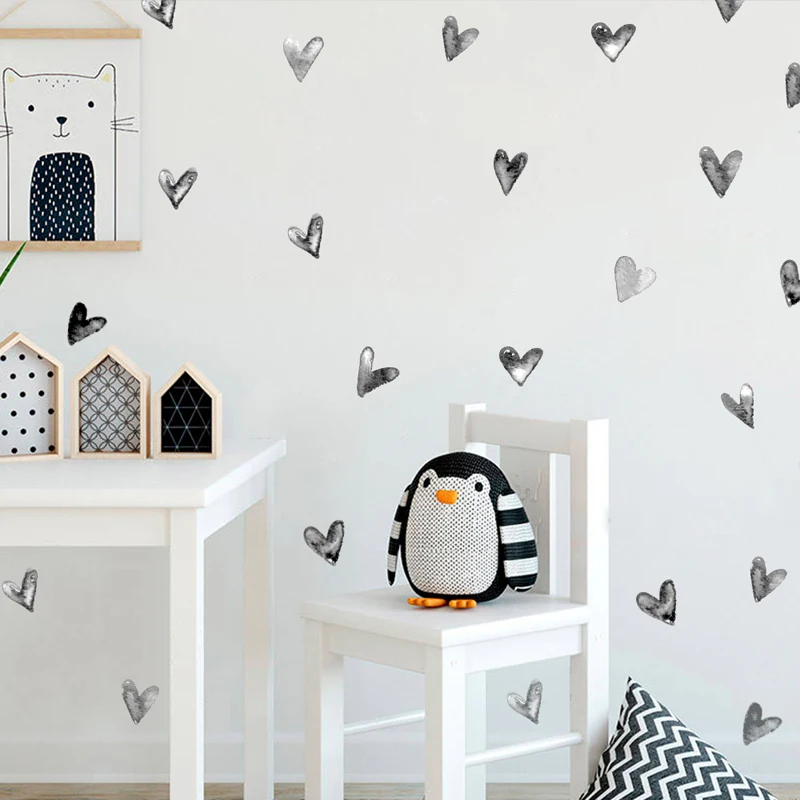 

Tofok Creative Love Decorative Wall Stickers Children Baby Room Decoration Self-adhesive Paper Room Decoration Wall Stickers