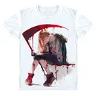 Футболка мужская с Бензопилой, модная тенниска в стиле K-POP, Харадзюку, с изображением Ангела Смерти, злой девушки, похиты макимы, японского ужаса