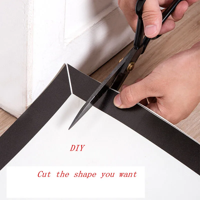 marbling doorway leather floor mat waterproof non slip bathroom carpet oilproof kitchen floormat diy custom made entrance rug free global shipping