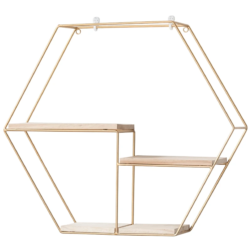Деревянные золотые стеллажи для хранения подвесной декоративный бокс цветочных
