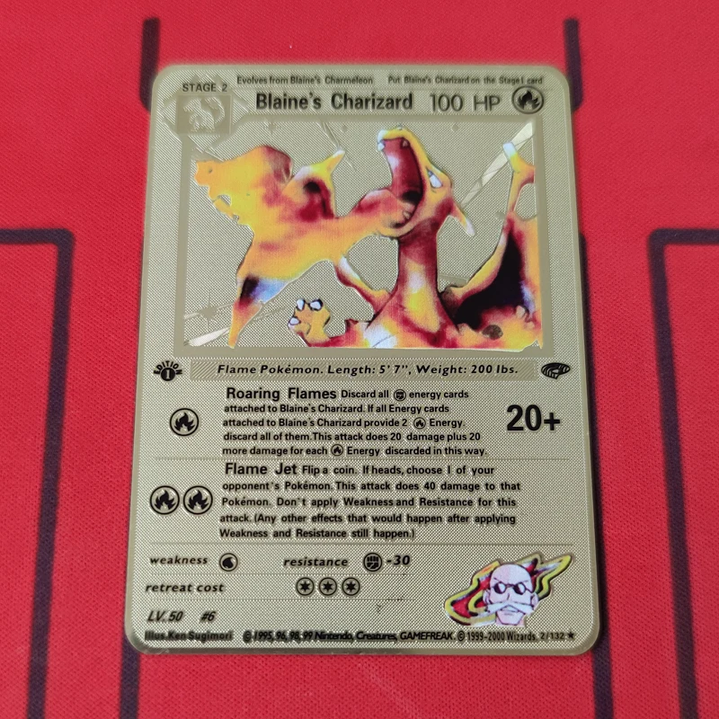 

Pokemon Card 2021 New Anime Pokemon Card DIY Charmander Blastoise Series Golden Card Collection Gift Kids Game Collection Cards