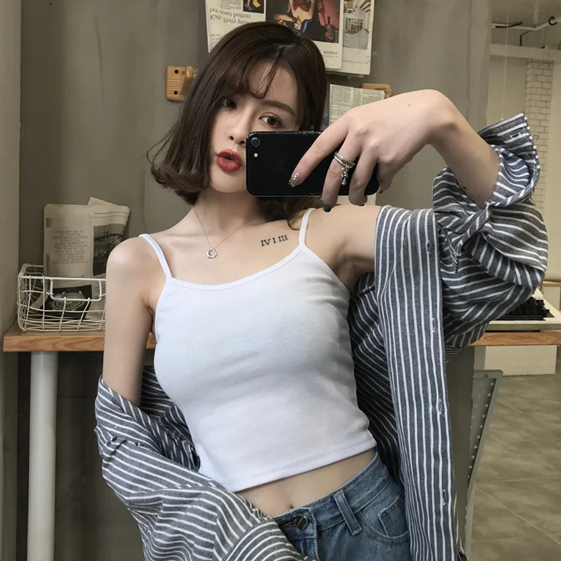 

Style Outer Wear Inner Wear Xuan Ya Camisole Women 'S Summer New Korean Style Slim Sleeveless Backless Bottoming Top