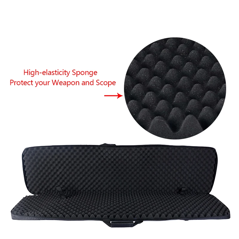 ohhunt 120cm 47 inch Shot~Gun Carrying Tactical Hunting Rifle Bags Polyester Construction Air Gun Protection Case Holsters Black | Спорт и