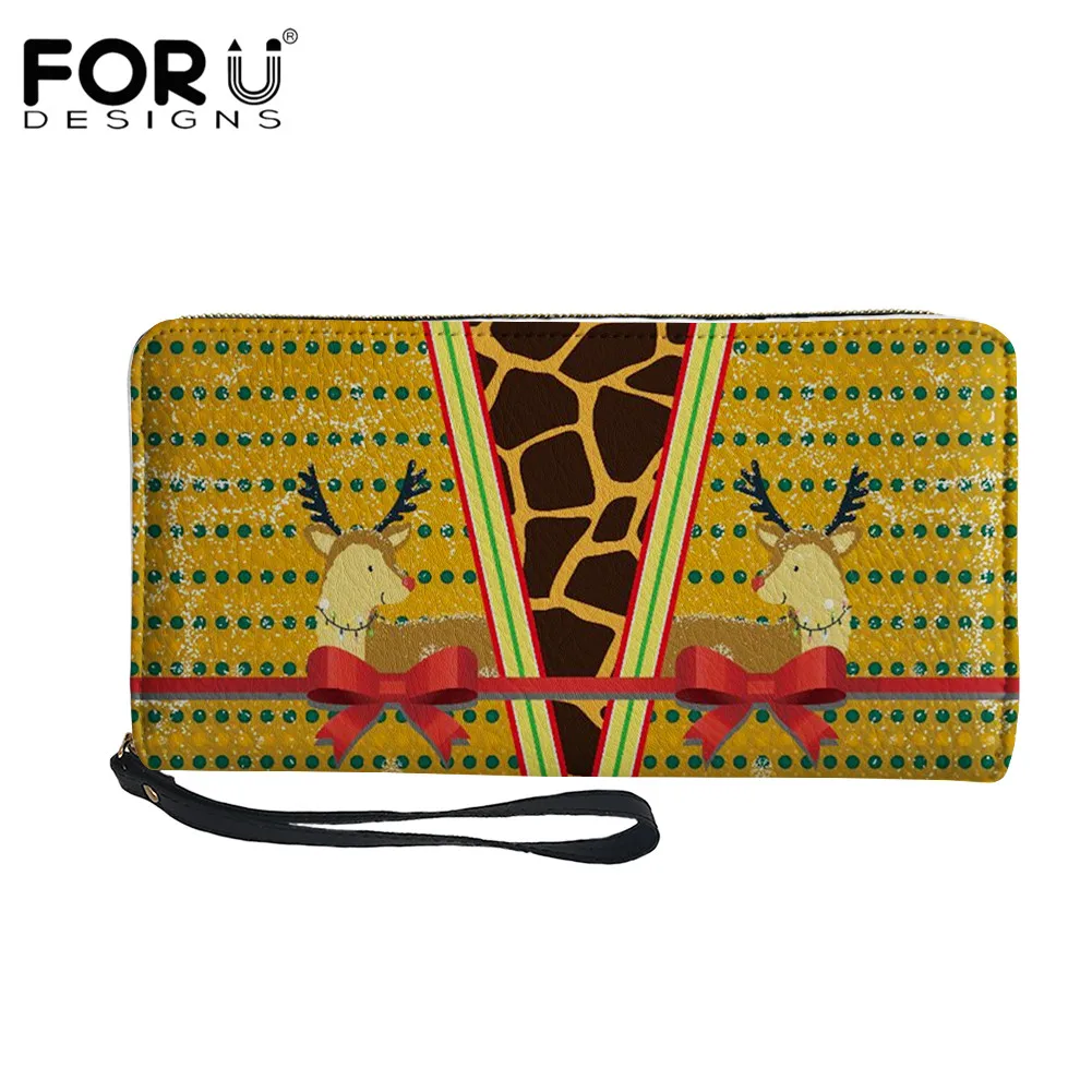

Женский кошелек FORUDESIGNS, портативный клатч для вечерние, модный кожаный кошелек для монет, женский кошелек