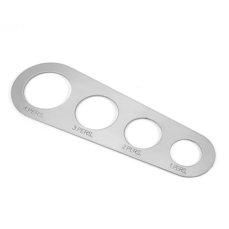 

4 Hole Stainless Steel Spaghetti Measuring Device Kitchen Accessories Brushed Stainless Steel Surface with Scale Small Tools