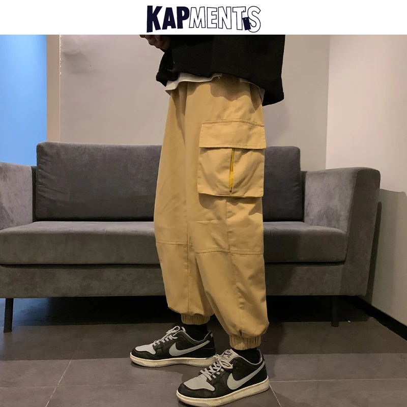 

Брюки-карго мужские с карманами, составного кроя, 5XL