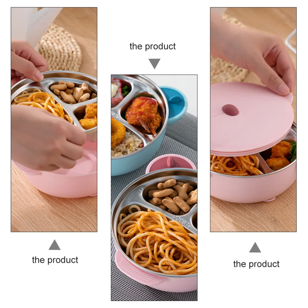 

Stainless Steel Bowl Baby Insulation Bowl Practical Suction Bowls Baby Tableware