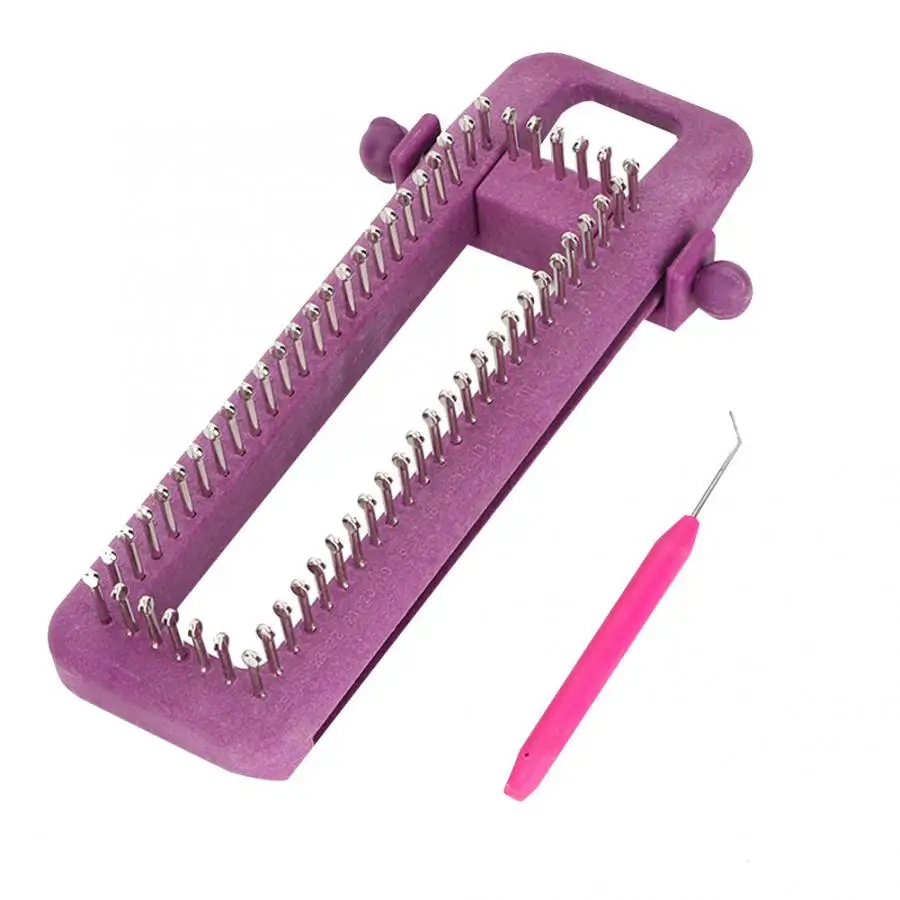 Фиолетовый ручной вязальный инструмент сделай сам чулочно-носочные изделия