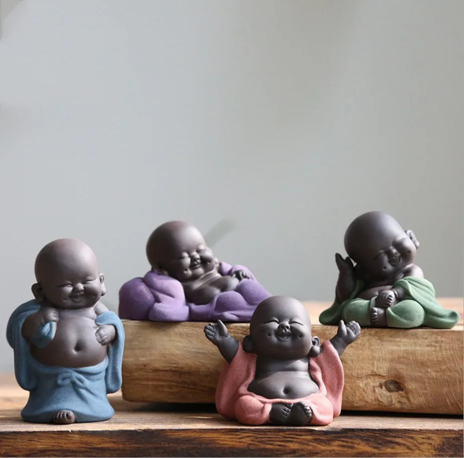 Подарок для чая счастливый Майтрейя Будда чай домашнее животное Чайный домик