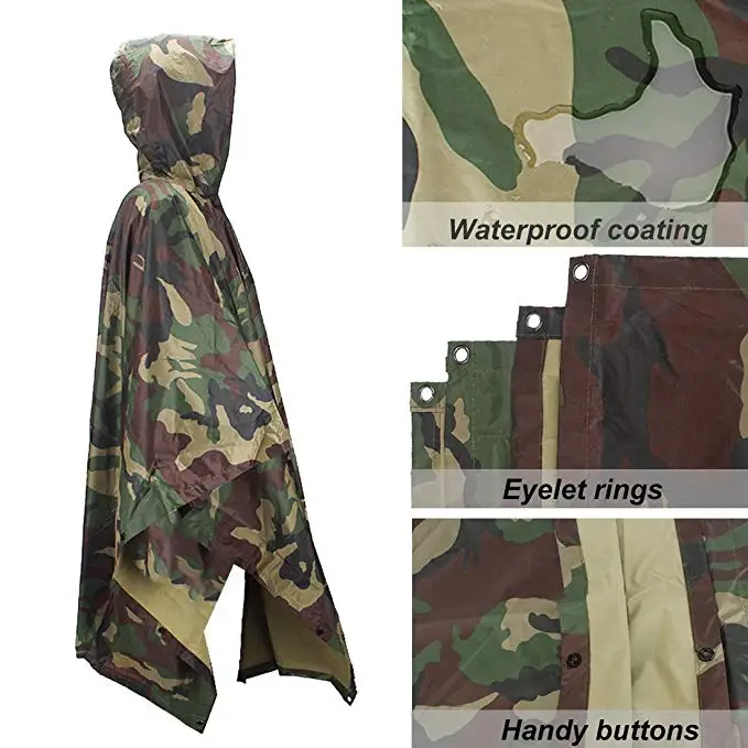 Уличный дождевик Три в одном многофункциональный рюкзак уличный пляжный коврик