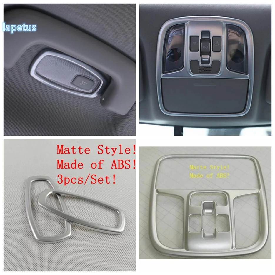 

Lapetus Matte Interior Refit Kit Indoor Roof Backup Rearview Mirror / Dashboard / Air Cover Trim For KIA Sportage 2016 - 2020