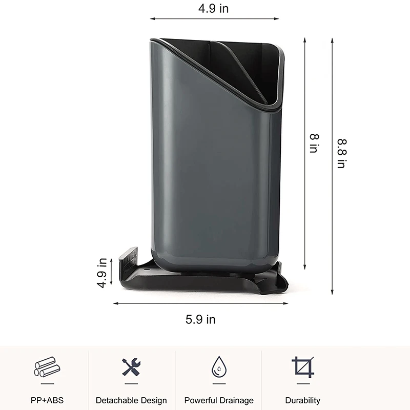 

Plastic Tableware Storage Box Racks Kitchen Utensil Holder Storage Tube Cutlery Chopsticks Spoon Fork Stationery Drain Rack