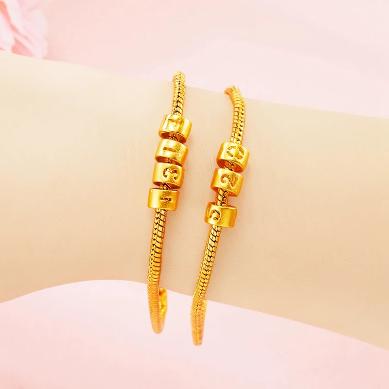 

Sweety Bracelet Gold Filled Women Digital Wrist Chain Gift