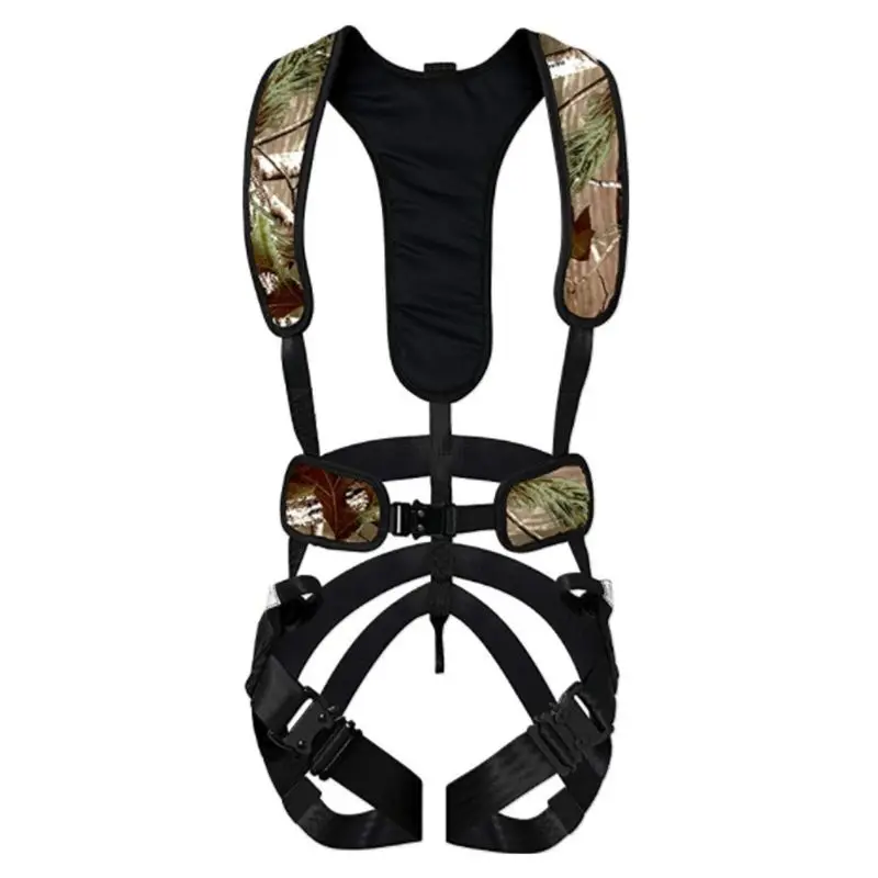 Bowhunter Treestand Safety Harness Climbing High Working Camping Adventure Polyester Camouflage Safety Belt Q84C