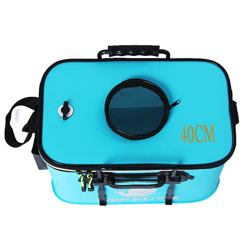 Открытый Портативный молния рыболовное Ведро Складной Рыбы ведро ручка Live