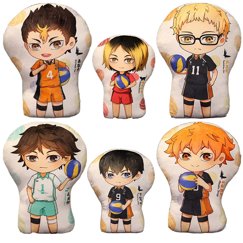 

Плюшевая подушка Аниме Haikyuu, игрушки, диванная подушка, подушка Hinata Shoyo kageyama tobio, специальная форма, двухсторонние Мягкие плюшевые игрушки