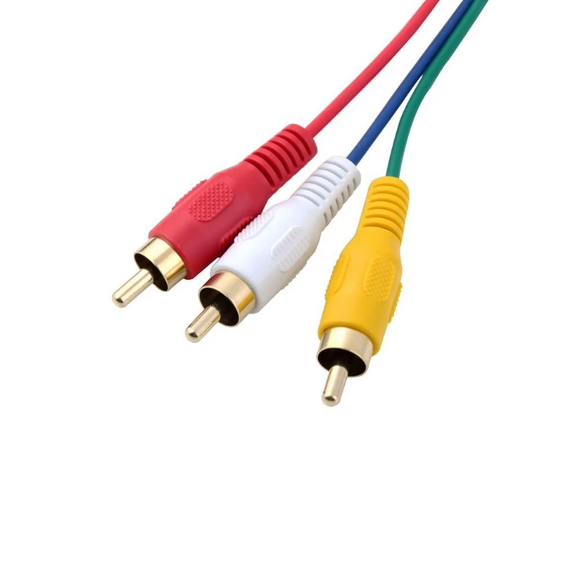 HDMI папа к RCA видео о AV кабель адаптер для PS3 PS4 одной Wii новейший|Кабели MP3/MP4-плееров|
