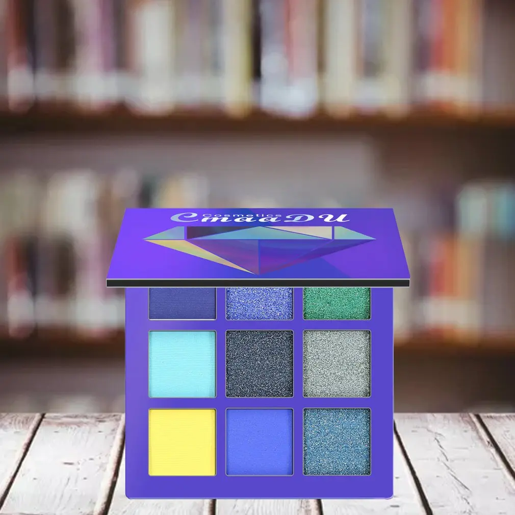 9 цветов бриллиантовый яркий красочный макияж тени для век набор блестящих теней