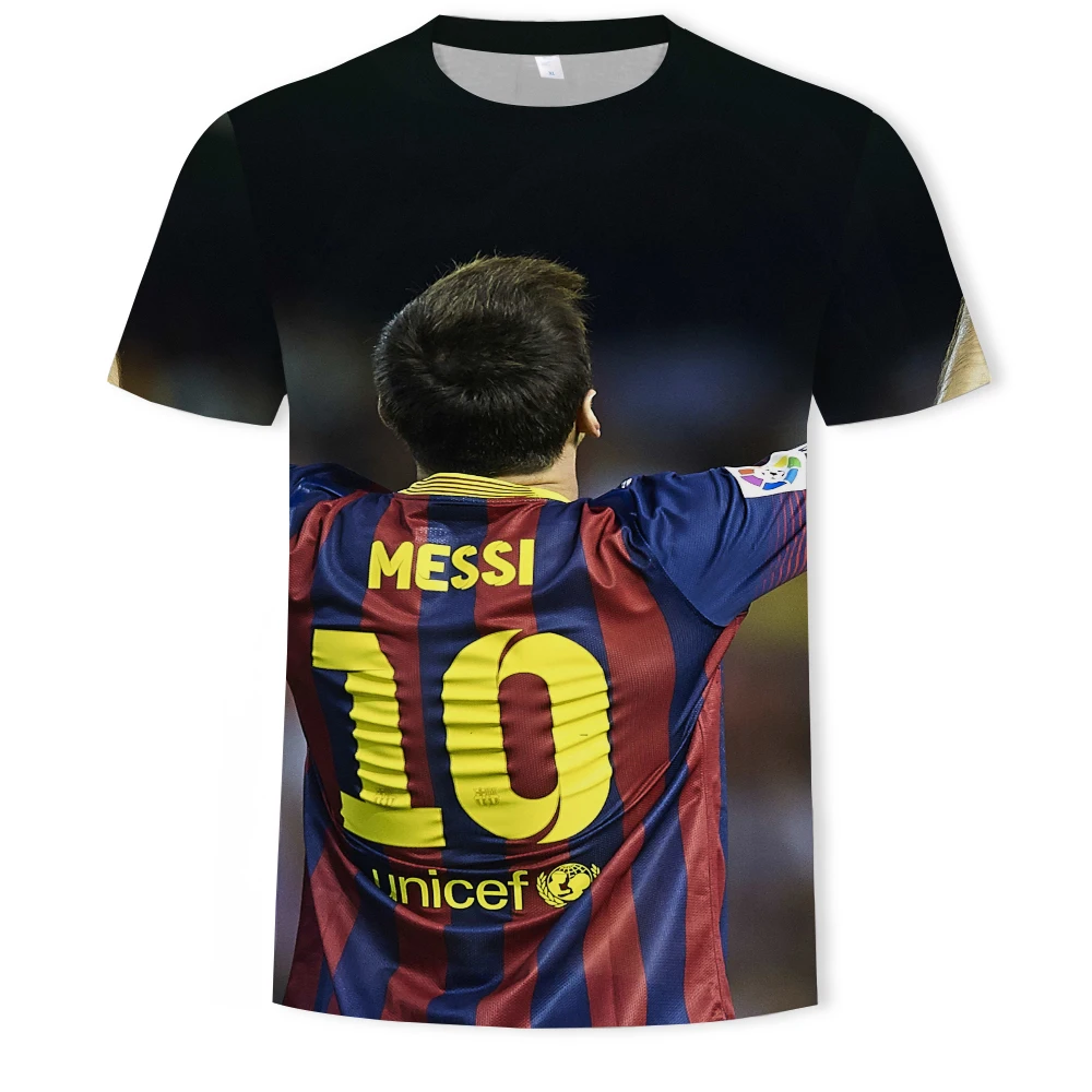

New pattern football T-shirt men's casual top funny 3D men's T-shirt summer round neck Harajuku top oversize street style