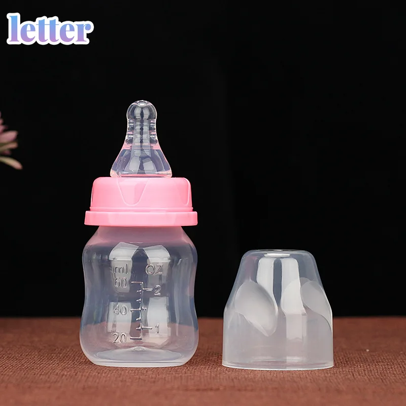 

Infant Baby Feeding 0-18 Months Feeder 60ML PP Nursing Juice Milk Mini Hardness Bottle Baby Bottles And Nipples