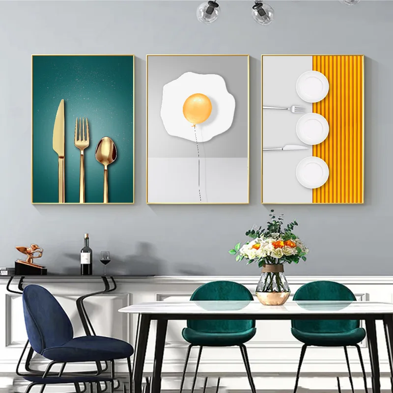

Nordic Kitchen Restaurant Decorative Pictures Wall Art Canvas Painting Modern Posters and Prints for Kitchen Home Decoration