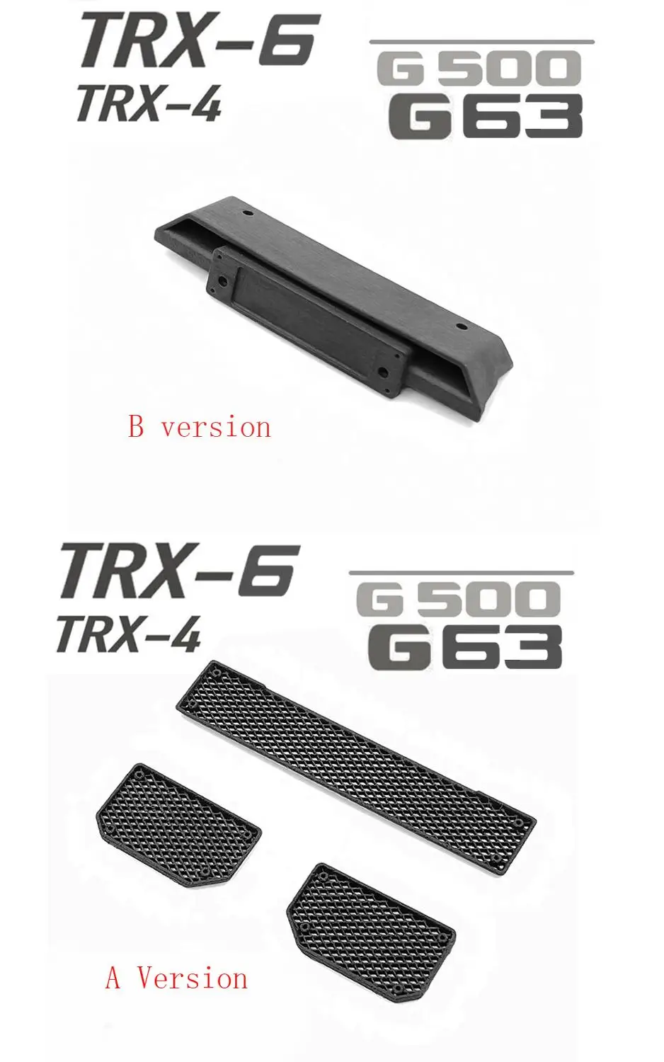 Передний вход бампера для TRAXXASPARTS TRX6 TRX4 G500 82096 4 G63 Запчасти радиоуправляемых