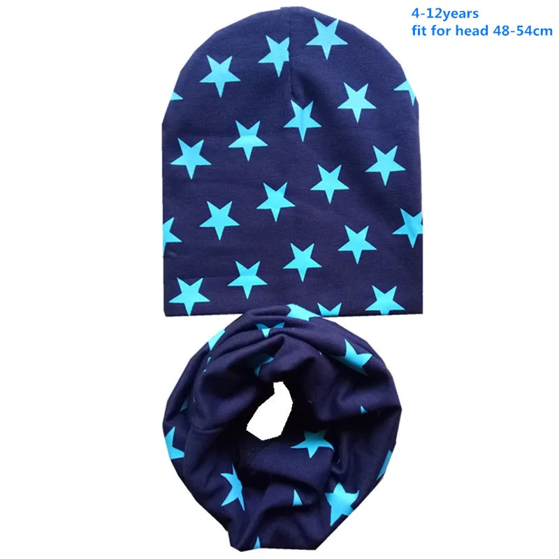 Демисезонные хлопковые облегающие шапки со звездным рисунком костюм для