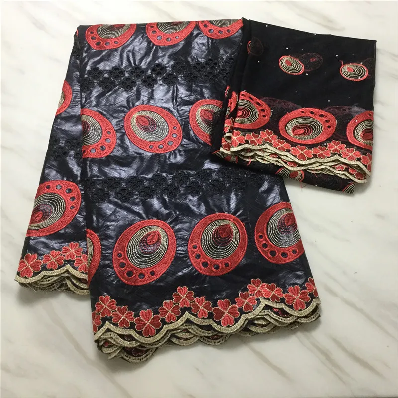 Последняя коричневая африканская одежда свадебная ткань Базен Riche Getzne кружевная