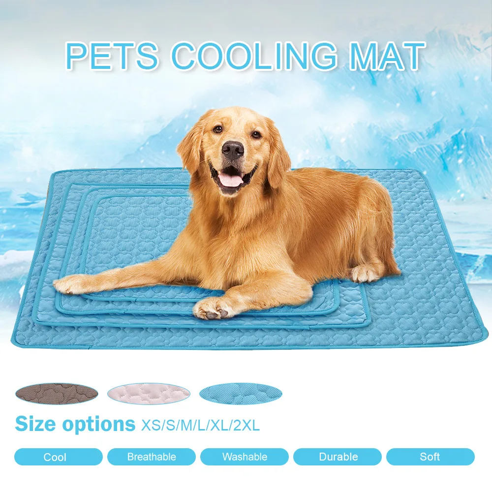 

Refreshing Blanket for Dogs Summer Pad Mat Cat Breathable Blanket Cat Ice Pads Washable Sofa Breathable Pet Dog Bed Pet Mat