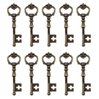 Antique Zinc Alloy Bronze Knobs Pulls Handles Antique Key Shape Decorative Kitchen Cabinet Wardrobe Cupboard Furniture Door
