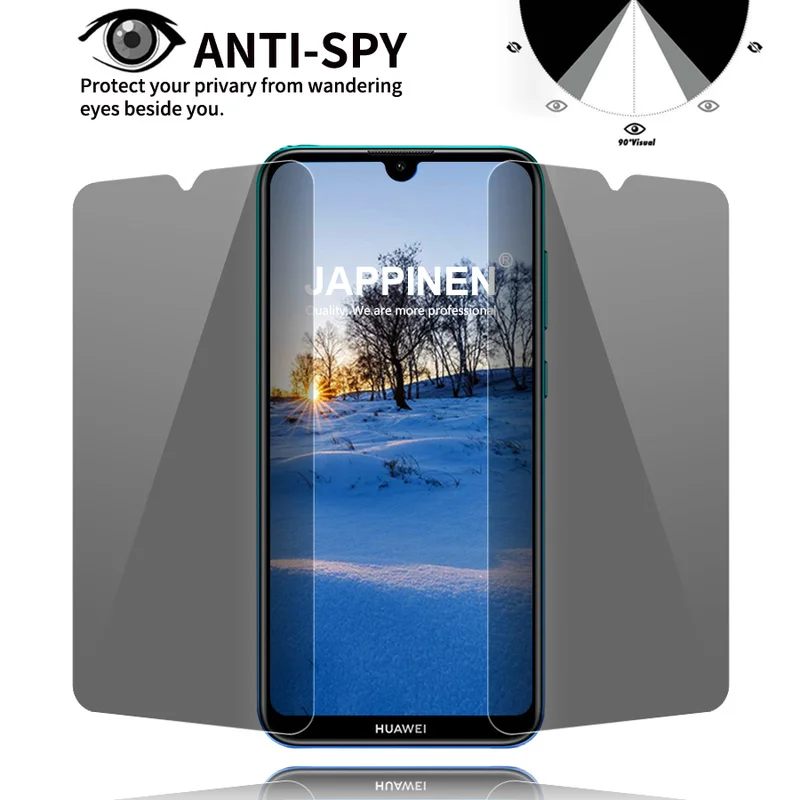 Защитное стекло для сохранения личной информации huawei Y5 Y6 Y7 PRIME 2019 P Smart Z закаленное