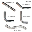 Универсальный комплект алюминиевых трубок 500 мм полированный алюминий турбо интеркулер 2,5 дюйма воздухозаборная Труба Тип LS Длина 500 мм