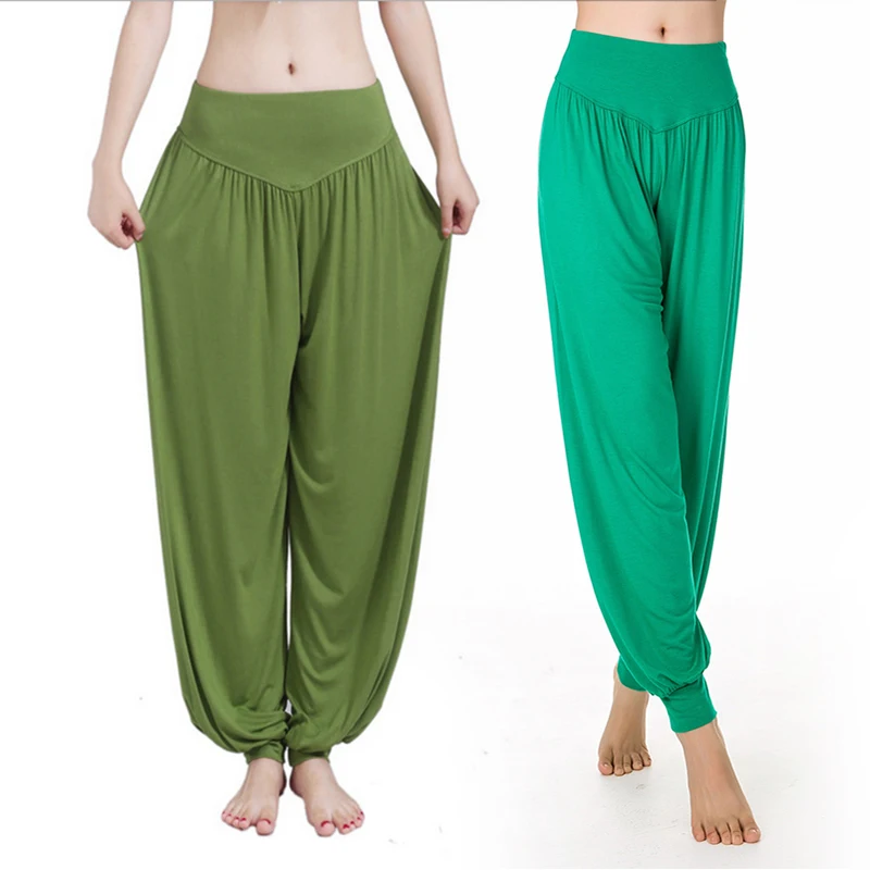 

Free Shipping Plus Size Dancing High Waist Elastic Long Plus Size Yoga Track Pants Casual Pants Female Home Pajama Pants New