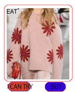 DEAT Gray Lapel Stitching Fur Long-sleeved Thick Wool Hit Color Woman Sweater Coat Casual Fashion Autumn Winter New TD065